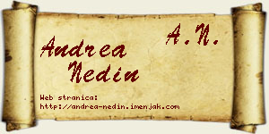 Andrea Nedin vizit kartica